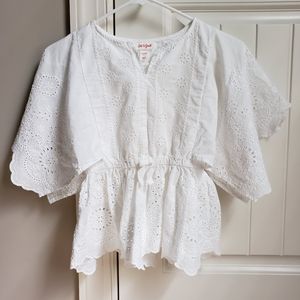 White embroidered top